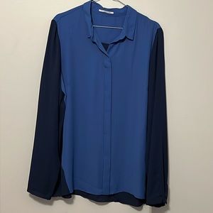 Bi-color blouse great for the office
